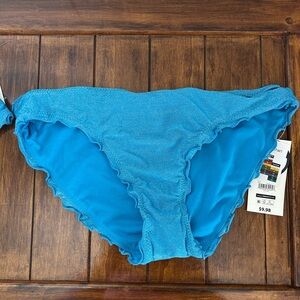 Women’s Ruffle Bikini Bottoms Sparkly Blue
